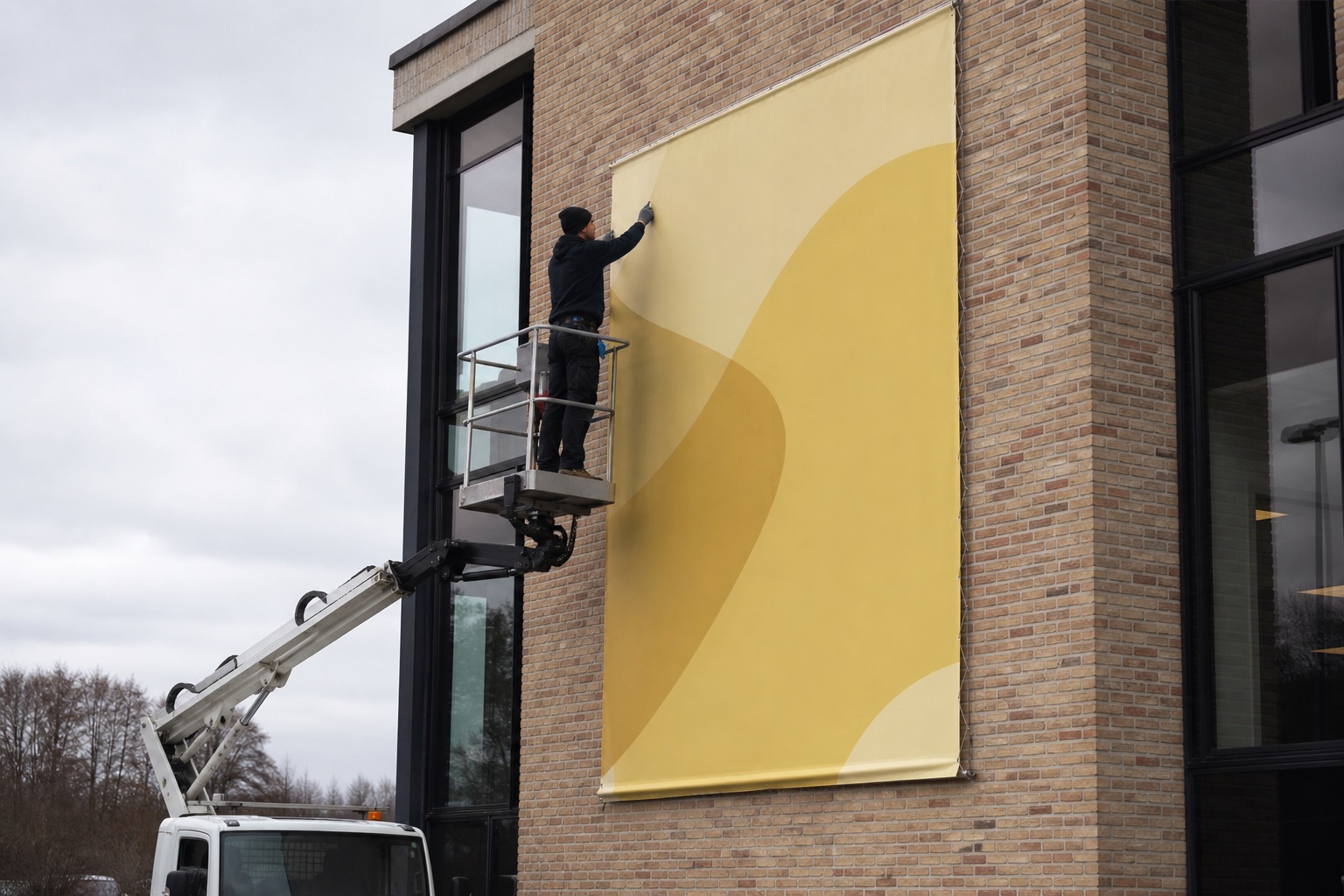 Professionel montage af bannersystem